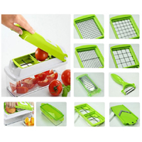 Vegetable Fruit Dicer Slicer Peeler Chopper Grater Plus Container